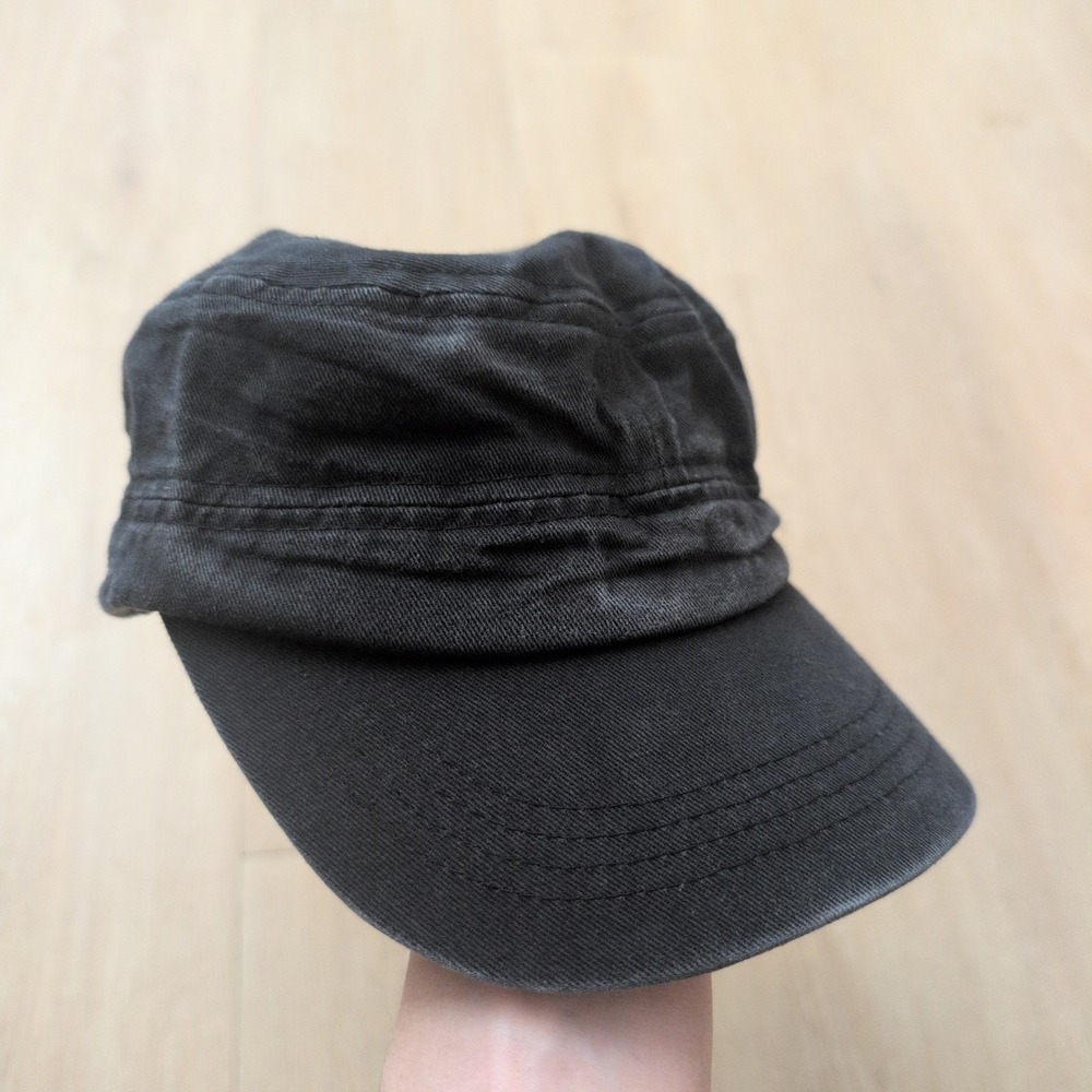 Jehahn Black Cotton Army Hat Cadet Cap Military Style Adjustable 2801051